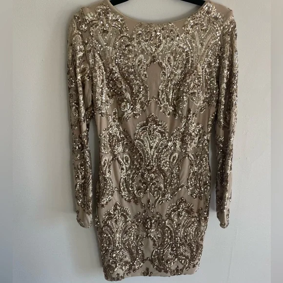 Dresses | Gold Sequin Dress | Poshmark